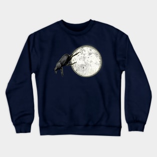 Moon Light Dung Beetle Crewneck Sweatshirt